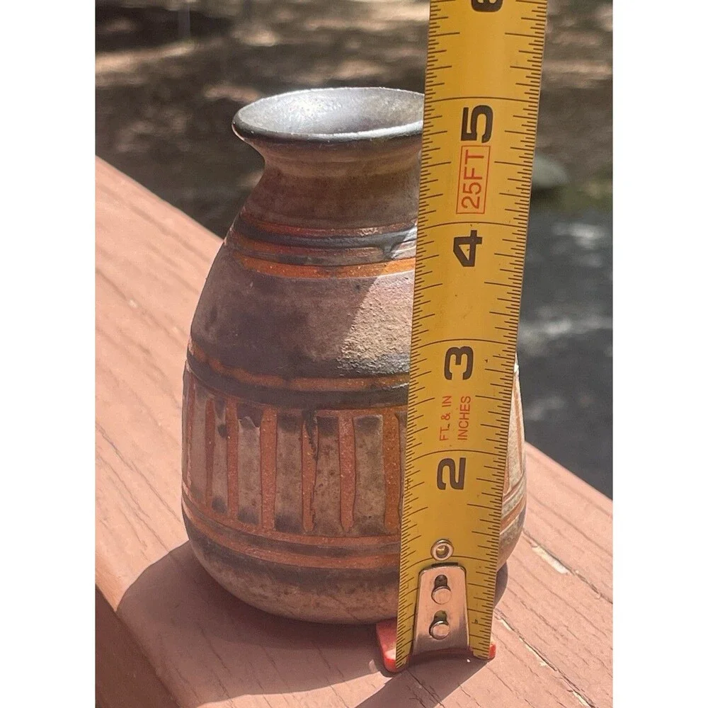 Navajo Redware Pottery Vase 4.75